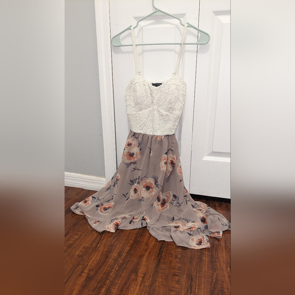 As U Wish Rose Hi-Lo Dress